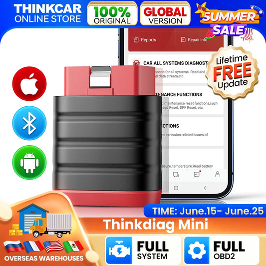 Thinkcar ThinkDiag Mini OBD2 Scanner All System Diagnostic Tool with Free Lifetime Updates