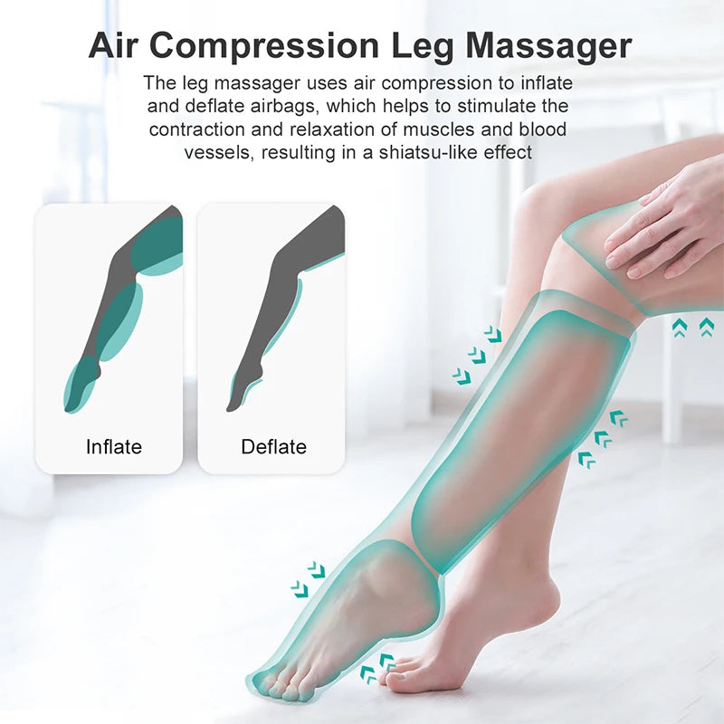 Nekteck Foot Air Pressure Leg Massager for Blood Circulation and Muscle Relaxation