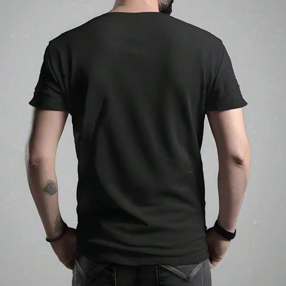 Mens EDM Rave DJ T-Shirt with House Music Glitch Optical Illusion Graphic Design