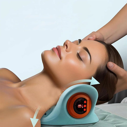 Electric Neck Massager Pillow with Finger Pressure Relief for Back and Shoulder Relaxation