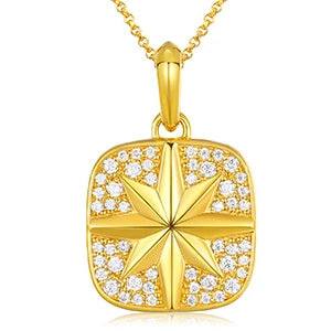 S925 Moissanite Streamline Tag Pendant Necklace for Unisex with Free 2MM Steel Chain