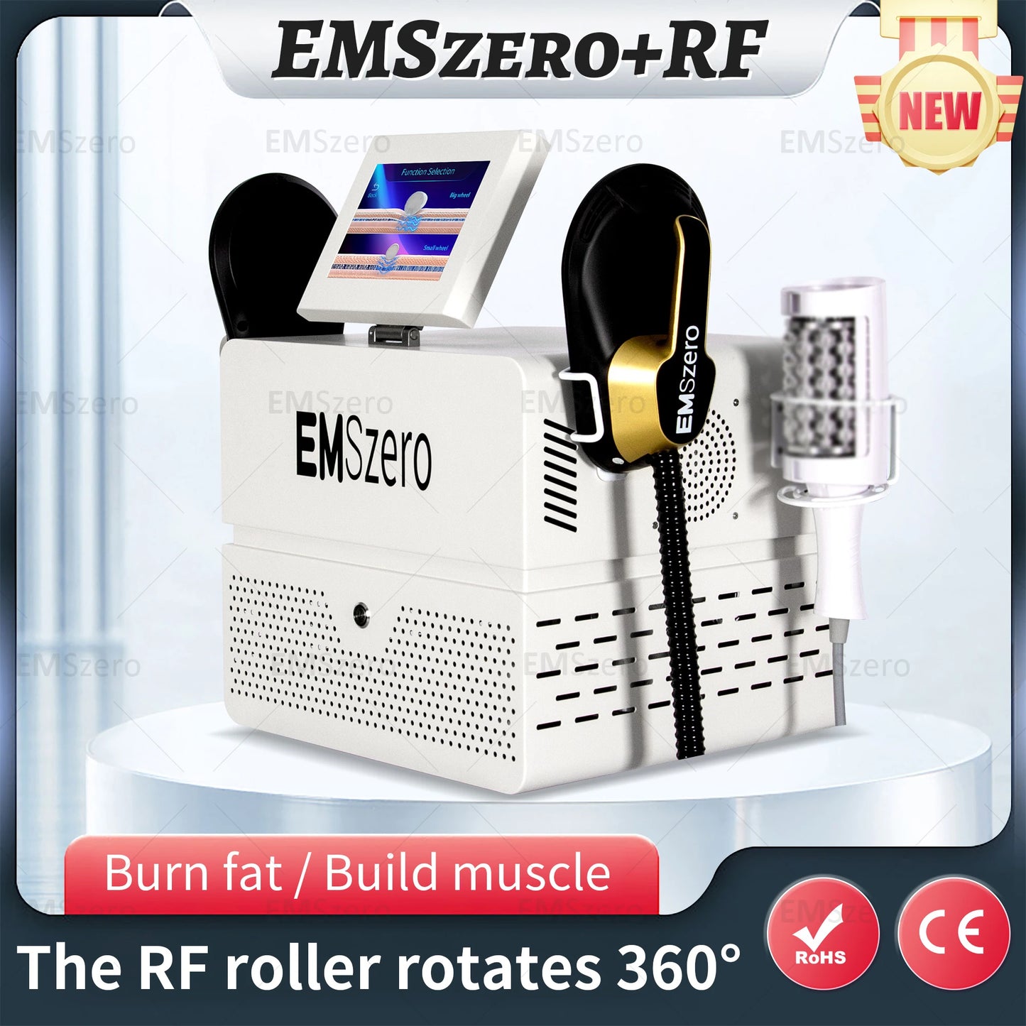 Hi-emt Emszero Neo RF Body Sculpt Machine with 360 Degree Rolling for Cellulite Reduction