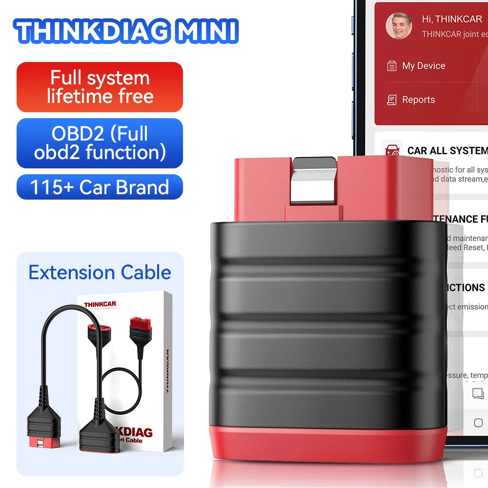 Thinkcar ThinkDiag Mini OBD2 Scanner All System Diagnostic Tool with Free Lifetime Updates
