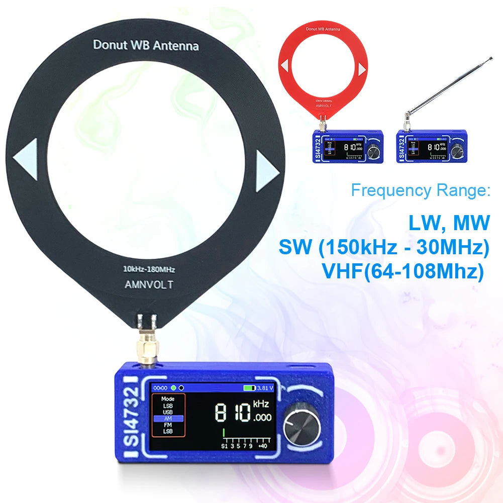 Upgraded AMNVOLT ATS Mini Pro Pocket Radio Full Band DSP Receiver with Newest Firmware