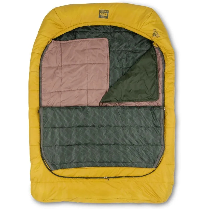 Kelty Tru Comfort Doublewide 20 Degree Sleeping Bag for Couples and Family Camping