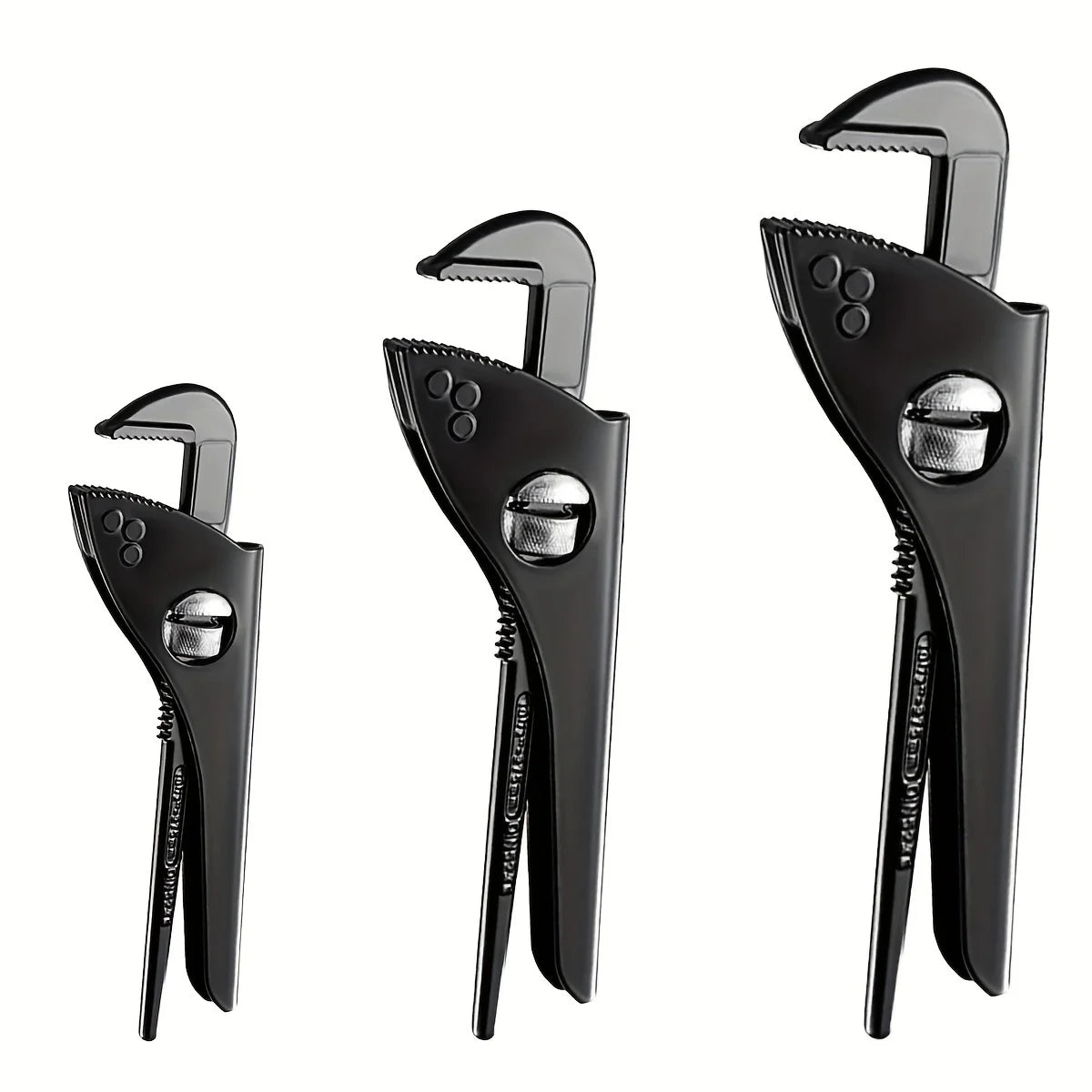 3 Piece Adjustable Plumbing Pliers Wrench Set 7 10 12 Inch Multi Functional Tool