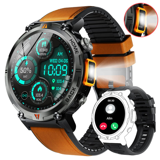 EIGIIS 2024 KE3 Bluetooth Call Smart Watch for Men with Health Monitor and Full Touch Screen