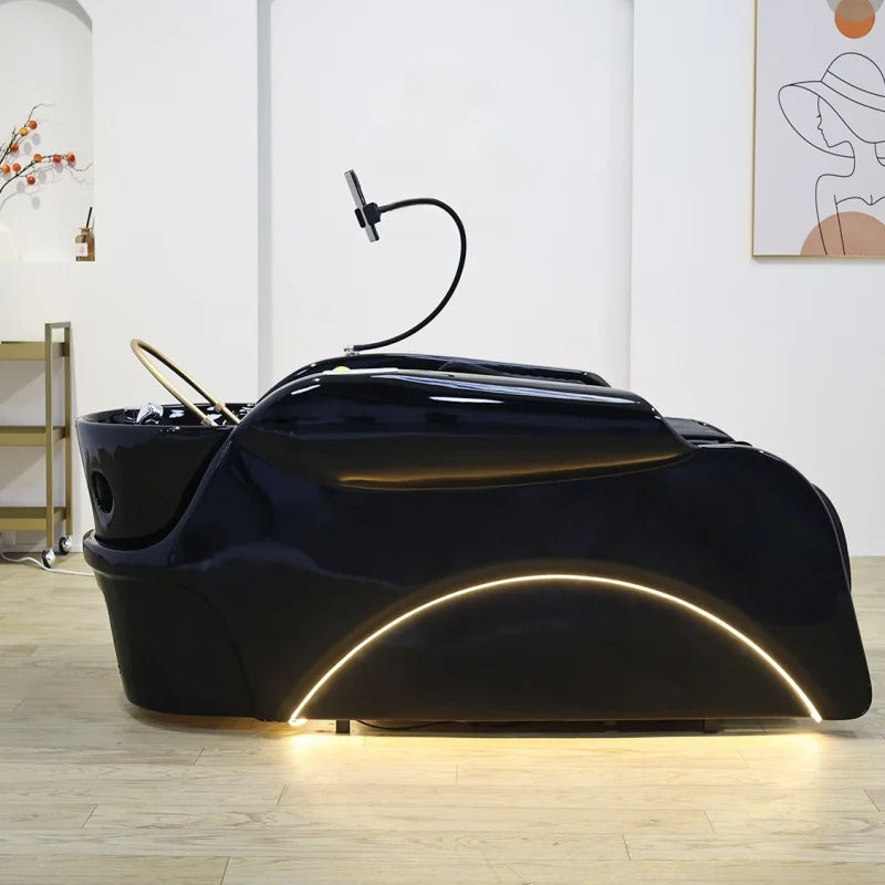 Salon Electric Massage Bed Shampoo Table and Chair Multifunctional Japanese Head Spa Shampoo Bed