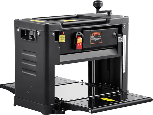 XMSJ 13 Inch Thickness Planer Benchtop Low Noise Woodwork Tool with 12 Inch Infeeding Table